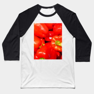 Red Peppers, close up food photography Baseball T-Shirt